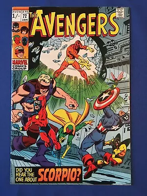Buy Avengers #72 VFN+ (8.5) MARVEL 1st App Zodiac ( Vol 1 1970) (4) • 48£