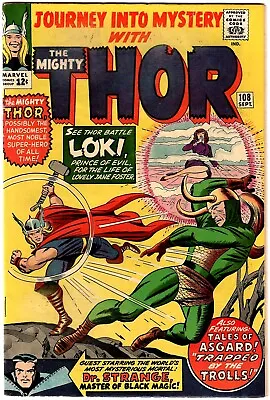 Buy Journey Into Mystery (Thor) 108 - Fine Fn 6.0 - With Loki And Doctor Strange • 89.08£