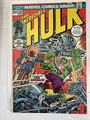 Buy Incredible Hulk #163 May 1973 Nm 9.4 Near Mint White Avengers • 54.37£