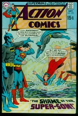 Buy DC Comics ACTION Comics #392 SUPERMAN Batman Legion Of Super-Heroes FN 6.0 • 11.82£