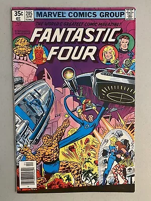 Buy Fantastic Four 205, VF+ 8.5, Marvel Bronze 1979, Keith Pollard, 1st Nova Corp • 22.05£