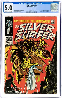 Buy Silver Surfer #3 (1968) 1st Appearance Mephisto CGC 5.0 Marvel Comics VG/F • 369.99£