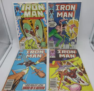 Buy Iron Man #201,208,210,223 (1985) West Coast Avengers, Hawkeye, 1st Blizzard • 10.39£
