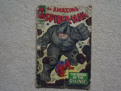 Buy Amazing Spiderman # 41   1st Rhino  Classic Cover Pence 1966 • 65£