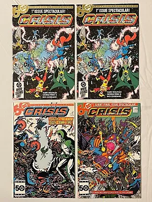 Buy LOT Of 4 - Crisis On Infinite Earths #1 X2, #10, #12 (DC, 1985, F/VF) • 9.50£