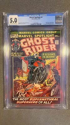 Buy Marvel Spotlight #5 CGC 5.0 1st Appearance Ghost Rider! • 790.61£