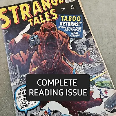 Buy #77 STRANGE TALES Marvel Comics 1960 Jack Kirby Taboo & Steve Ditko Artwork • 23.59£