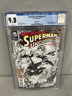 Buy Superman Unchained #1 CGC 9.8 Jim Lee 1:300 Sketch Variant • 118.58£