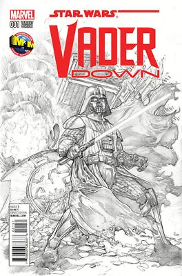 Buy Star Wars Vader Down #1 M&M MMCOMICS Exclusive Dave Dorman Sketch Variant • 12.90£