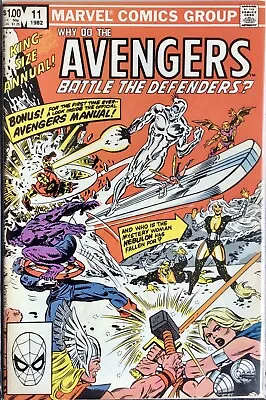 Buy Avengers Annual 11, Marvel, 1979, Defenders, Silver Surfer, Bagged & Boarded • 7.50£