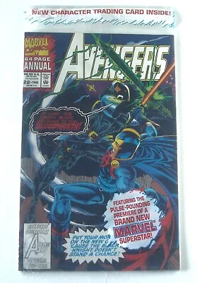 Buy AVENGERS ANNUAL #22 Black Knight 1st App Of Bloodwraith, W/Card, SEALED, NM • 5.48£
