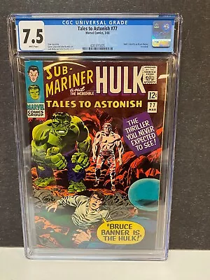 Buy Tales To Astonish #77 Marvel Comics 3/66 Hulk Identity Revealed CGC 7.5 • 197.11£