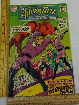 Buy Adventure Comics 373 SUPERBOY Legionnaires Tornado Twins 1960s F+ Silver Age • 11.35£