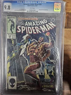 Buy Amazing Spider-Man # 293 CGC 9.8 White (Marvel, 1987) Kraven Cover & Appearance • 158.12£