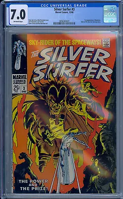 Buy Cgc 7.0 Silver Surfer #3 1st Appearance Of Mephisto Ow Pages • 474.36£