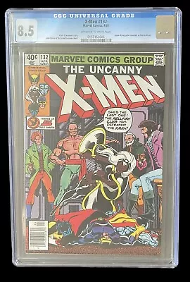 Buy Uncanny X-Men #132 CGC 8.5 1980 OW/W PGS 1st App Hellfire Club Newsstand Key • 79.43£