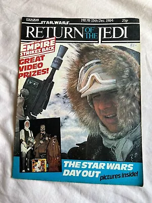 Buy Star Wars - Return Of The Jedi Comic - Issue 15th December 1984 No 78 • 5£