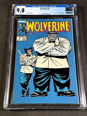 Buy Wolverine #8 1989 CGC 9.8 3853873024 Marvel Comics John Buscema Hulk • 278.05£