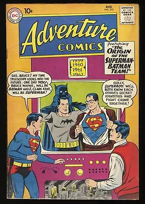 Buy Adventure Comics #275 VG+ 4.5 Superman Batman Team Origin! DC Comics 1960 • 26.42£
