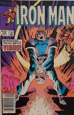 Buy Invincible Iron Man #186 - Marvel Comics - 1984 - 1st App. Of Vibro • 4.95£