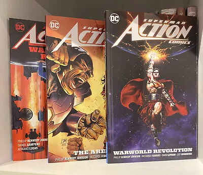 Buy Superman Action Comics Vol 1 Warworld Rising, Vol 2 The Arena & Vol 3 Warworld.. • 25£