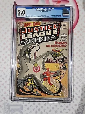 Buy 1960 Brave And The Bold #28 1st Justice League Of America CGC 2.0  • 1,719.57£