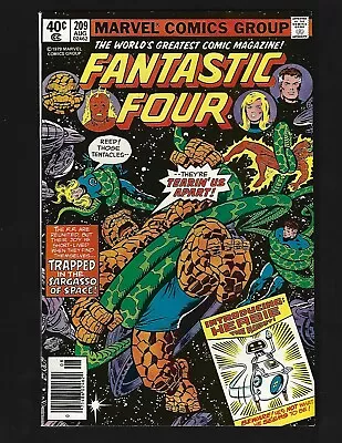 Buy Fantastic Four #209 (News) FNVF 1st Byrne FF 1st Herbie The Robot Nova Galactus • 15£