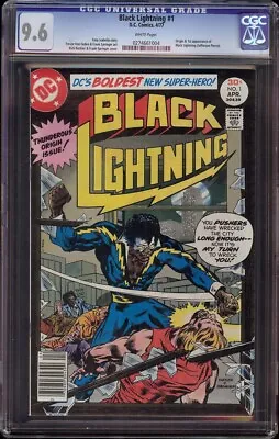 Buy  Black Lightning # 1 CGC 9.6 White (DC, 1977) 1st Appearance Black Lightning • 276.71£