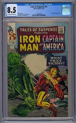 Buy TALES OF SUSPENSE #71 CGC 8.5 Iron Man Captain America Titanium KIRBY STAN LEE • 168.74£