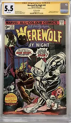 Buy Werewolf By Night #32-1st Appearance Of Moon Night(SS/Remark By Al Milgrom ) • 1,849.99£