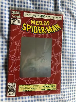 Buy Sealed Poly-bagged Edition Web Of Spiderman 90 (1992) Hologram Cover. 1st Print • 14.99£