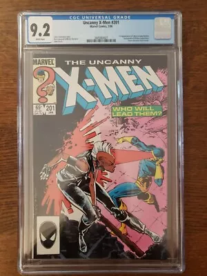 Buy The UNCANNY X-MEN #201 CGC 9.2 WP 1986 1st Appearance CABLE As Baby Nathan STORM • 36.19£