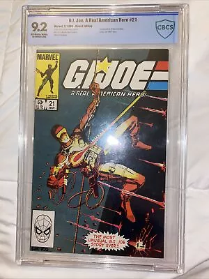 Buy Marvel Comics G.I.JOE A Real American Hero 21 CBCS 9.2 Direct Edition Rare! 🔥 • 297.88£