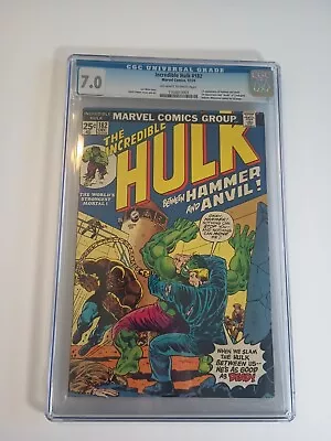 Buy Incredible Hulk #182 - Marvel 1974 CGC 7.0 3rd App Wolverine 🔥🔑 • 143.38£