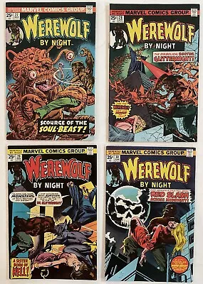 Buy Werewolf By Night #27-28-29-30 ~ 1975 Marvel ~ Mvs ~ Fine Plus Run Of 4 ~ • 30.04£
