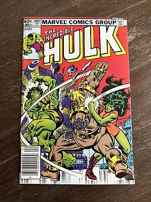 Buy The Incredible Hulk #282N (Marvel 1983) 1st Team-Up Hulk & She-Hulk VF • 27.59£