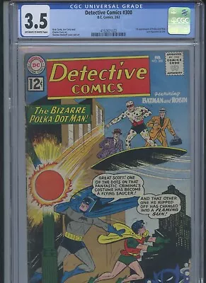 Buy Detective Comics #300 1962 CGC 3.5 (1st App Of Polka-Dot Man)~ • 154.63£