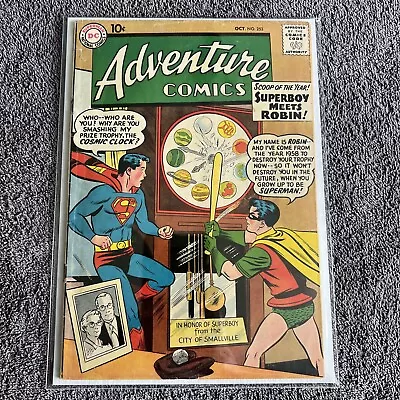 Buy 1958 Adventure Comics  #253 Robin ~Superboy~Aquaman ~Green Arrow ~Nice Copy • 118.58£