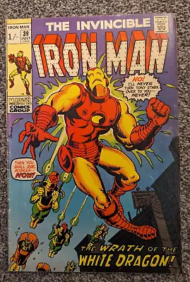 Buy The Invincible Iron-Man 39. Marvel 1971. Avengers • 4.98£