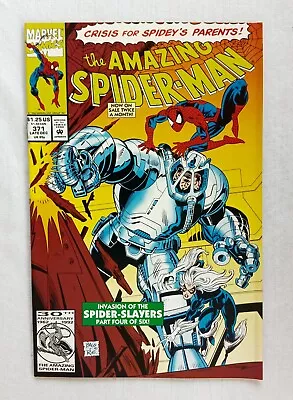 Buy Amazing Spider-Man #371 - Marvel Comics 1st App Tri-Sentinel Erik Larsen 1990 • 5.62£