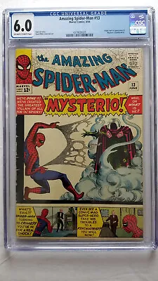 Buy Amazing Spider-Man #13 CGC 6.0 Fine      1st Appearance Mysterio • 1,350.72£