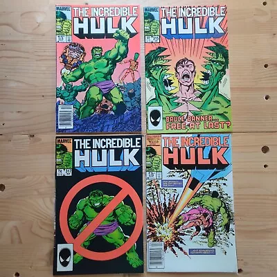 Buy Marvel Comics The Incredible Hulk # 314 315 317 318 1985 1986 1st Prints • 11.07£