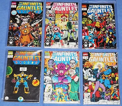 Buy Infinity Gauntlet Complete Series Issues 1-6 Direct Edition First Print, VFN+ • 71.15£