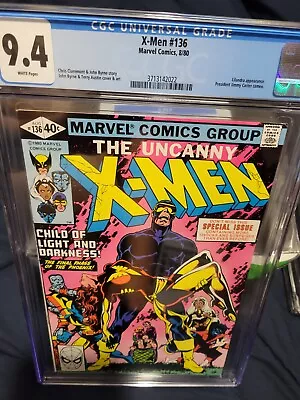 Buy The Uncanny X-Men #136 CGC 9.4 Dark Phoenix Saga Lilandra, Jimmy Carter App 1980 • 138.53£