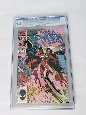Buy Classic X-Men #4 Marvel Comics, 12/86 WHITE Pages CGC 9.8 • 50£