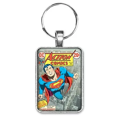 Buy Action Comics #419 Cover Key Ring / Necklace Superman Classic Comic Book Jewelry • 12.25£