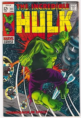 Buy Incredible Hulk 111 From 1968 Nice Late Silver Age Marvel Comic Cents Issue • 25£