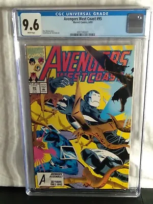 Buy 🔑🔥🔥🔥 Avengers West Coast 95 (1993) 9.6 2nd War Machine!!  392001 • 12£