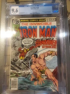 Buy Iron Man #120 Cgc 9.6 Sub-mariner 1st Justin Hammer John Romita Jr White Pages • 136.10£