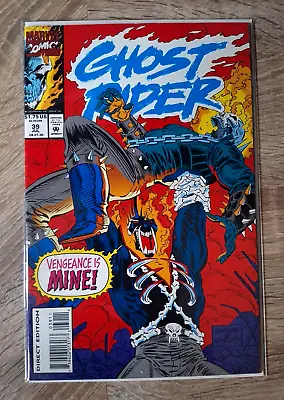 Buy Ghost Rider #39 Vol 2 1990 - 1st Print-Marvel Copper Age Comic Book- RUN LISTED • 2.57£